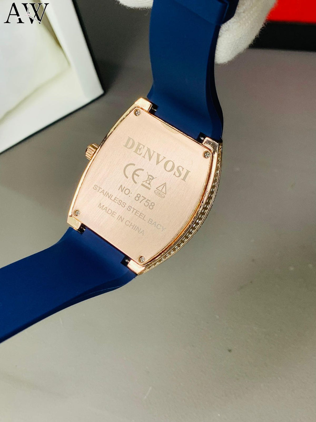 Frank Mullar Quartz 43mm Dial Royal Blue With Stones Colour