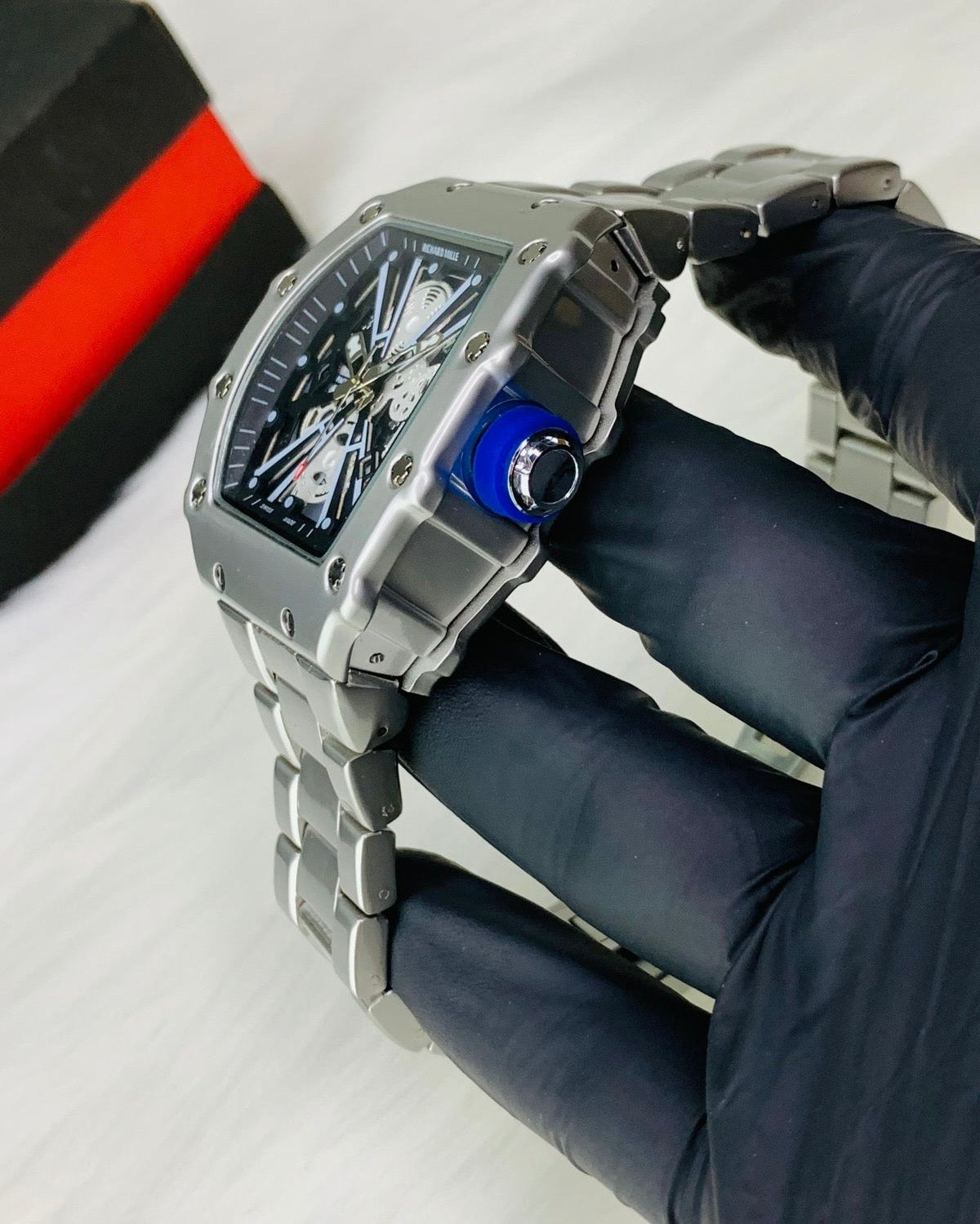 Richard Mille Skeleton Dial Quartz Movement Heavy Weight