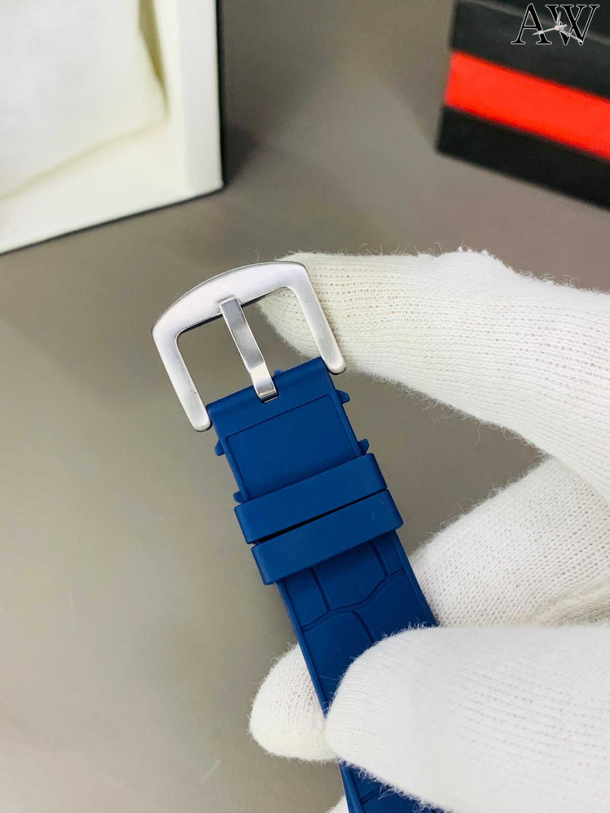 Frank Mullar Quartz 43mm Dial Royal Blue With Stones Colour