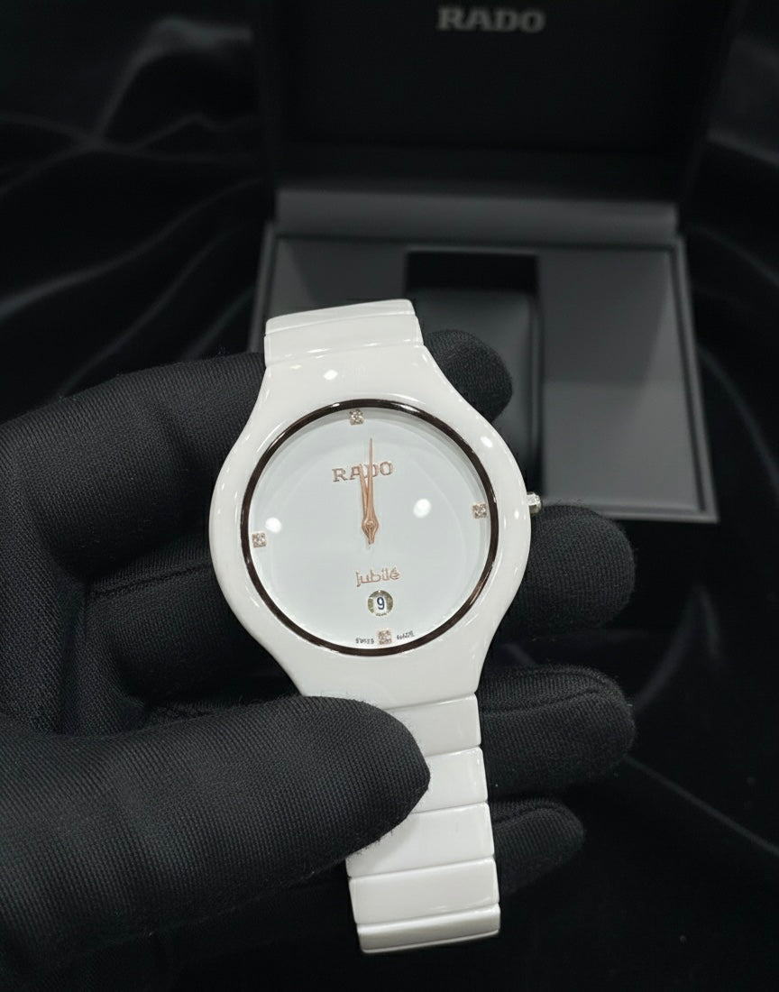 Rado Jubile White Ceramic Stones Edition.