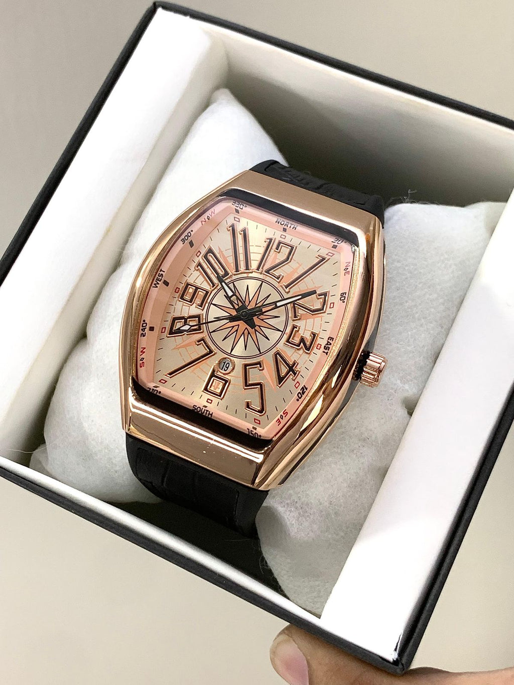 Frank Mullar Quartz 43mm Dial Gold Colour