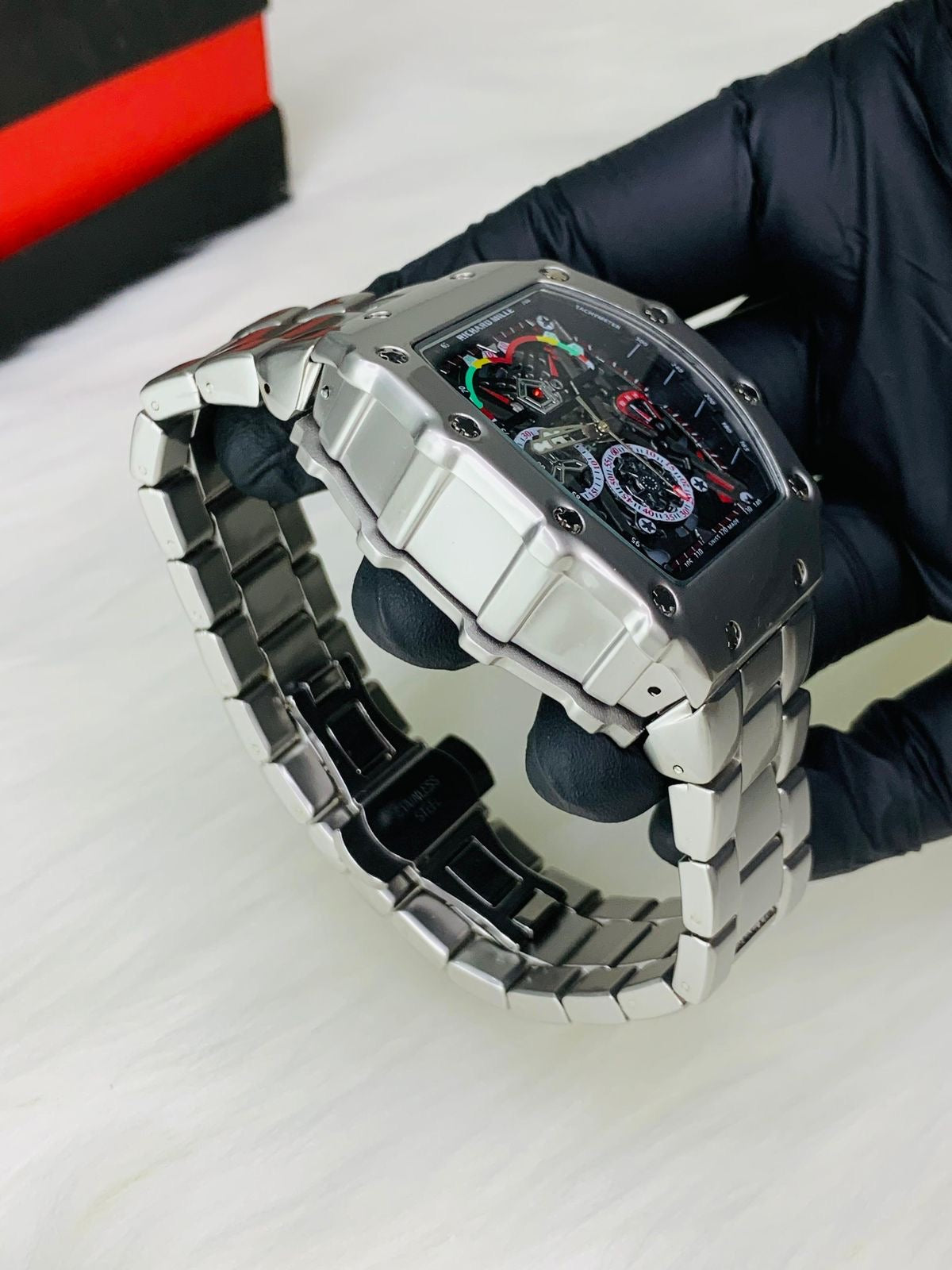 Richard Mille Skeleton Dial Quartz Movement Heavy Weight